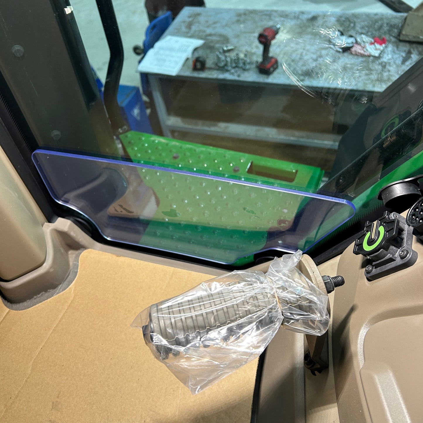 John Deere windscreen protector